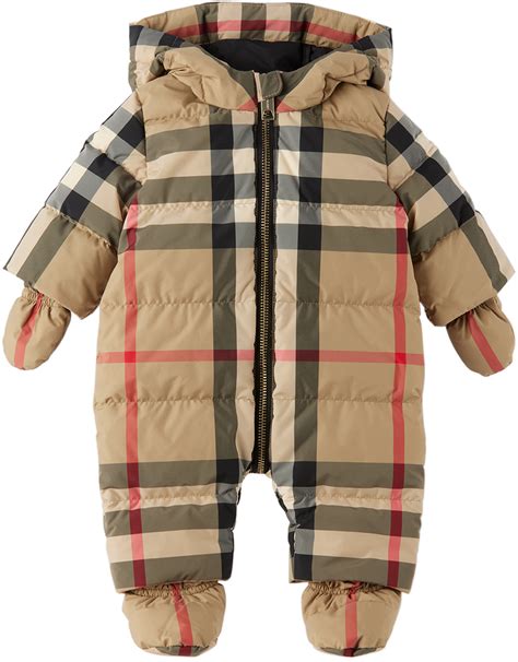 burberry romper baby boy|Burberry snowsuit baby girl.